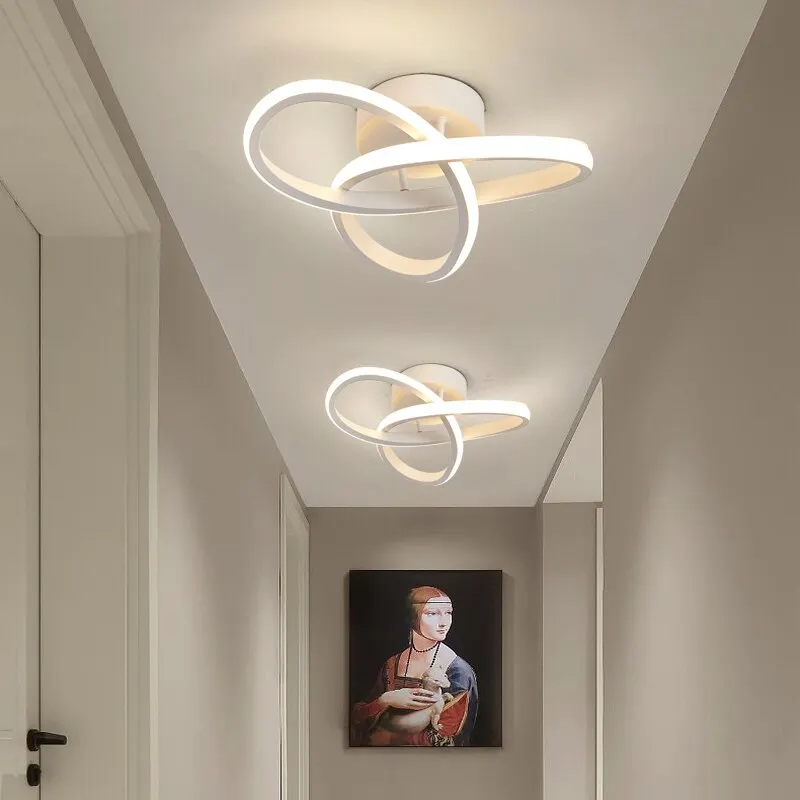 Colour Changing Bulb - LED โคมไฟเพดานสไตล์โมเดิร์นโคมไฟระย้าในครัวเรือนสามสีโคมไฟห้องนอนการติดตั้งพื้นผิวโคมไฟห้องรับประทานอาหาร