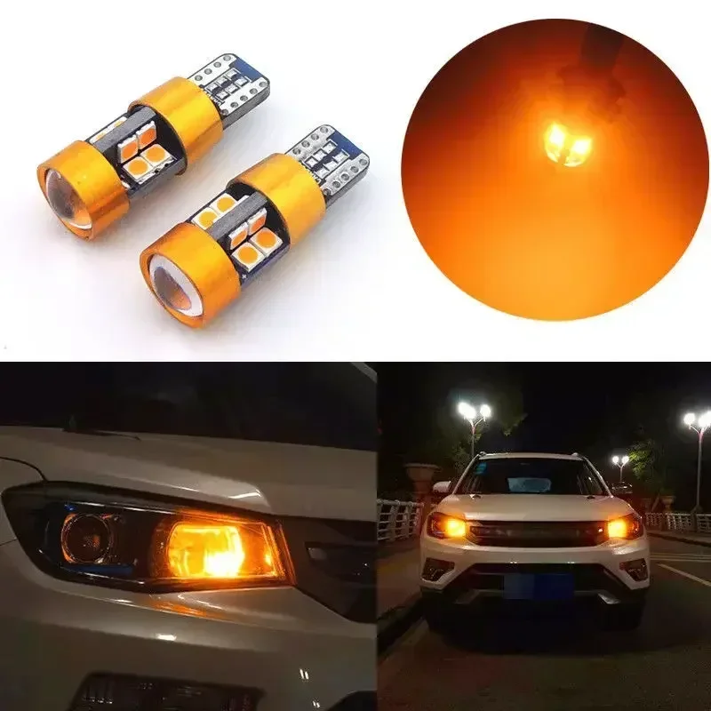 Orange Lighting Decor - 2 ชิ้นรถ T10 12 โวลต์ไฟสัญญาณ LED
