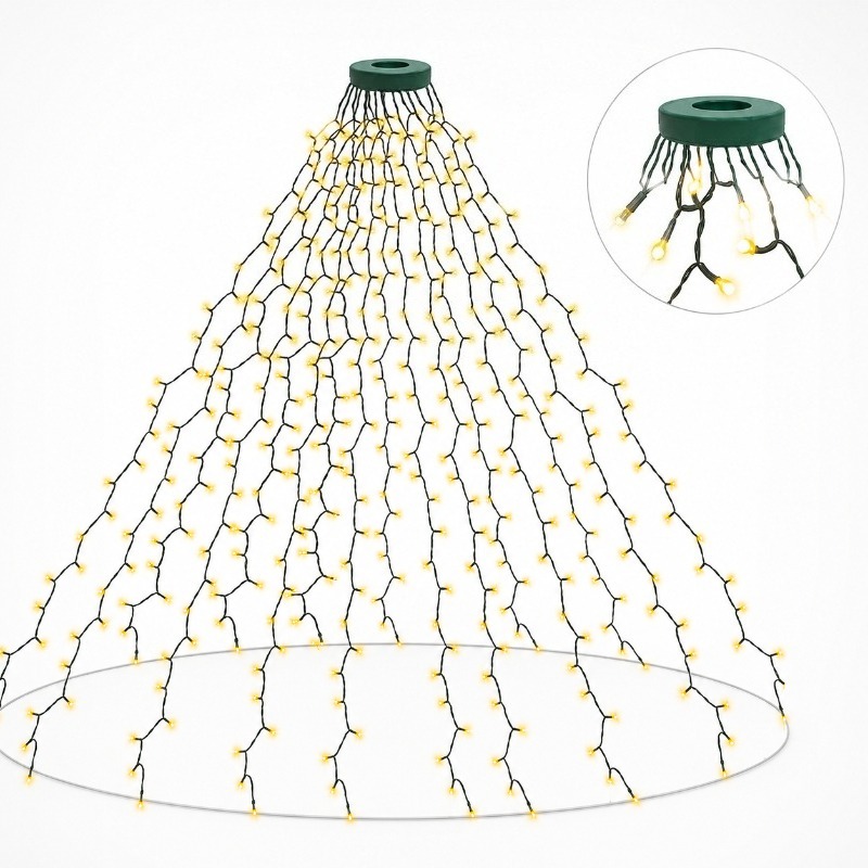 Lighting Decor Wedding - ไฟสาย LED USB กันน้ำ, 8 โหมดแสงสว่างสำหรับตกแต่งต้นคริสต์มาส