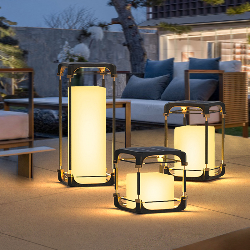 Decor Lighting Floor Lamps - โคมไฟตั้งพื้นแบบมีแสงสว่าง โคมไฟโซลาร์เซลล์ LED สำหรับลานกลางแจ้ง โคมไฟกลางแจ้งที่ไม่ใช้พลังงานแสงอาทิตย์ โคมไฟตกแต่งสวนกลางแจ้ง