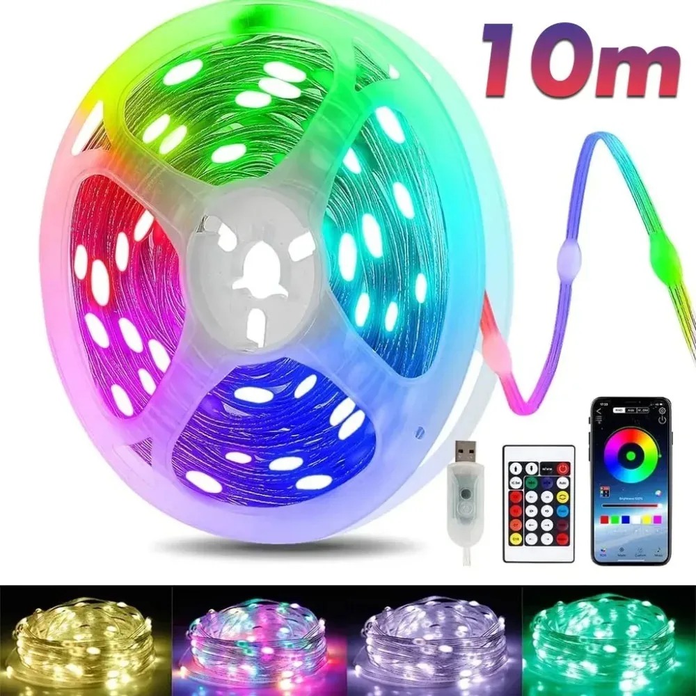 Decor Lighting Address - ไฟประดับ LED RGBIC แบบปรับแต่งได้ สายไฟ USB