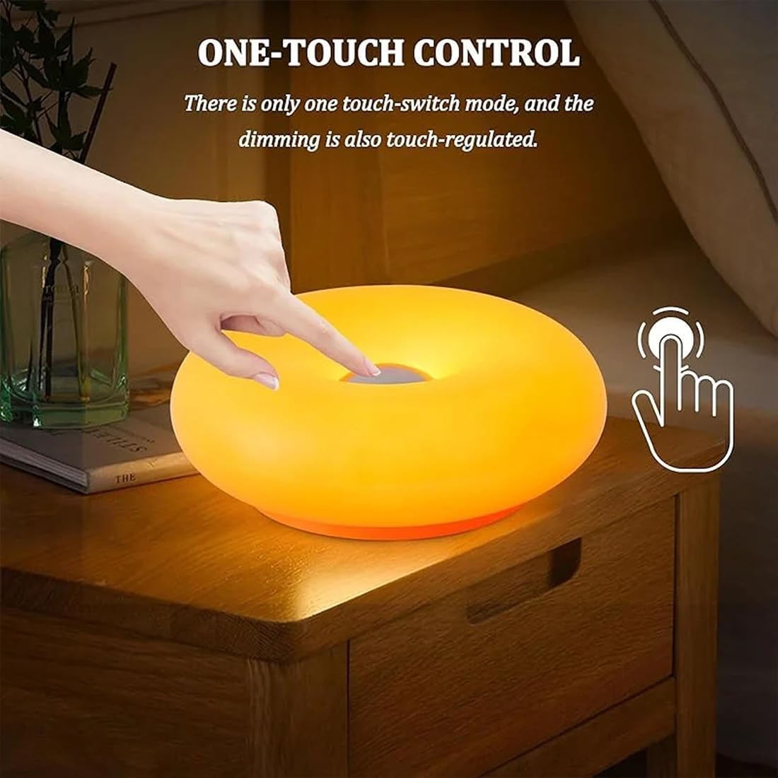 โคมไฟบรรยากาศรูปโดนัทสีส้มสุดส - Colour Changing Bulb บทวิจารณ์และราคา
