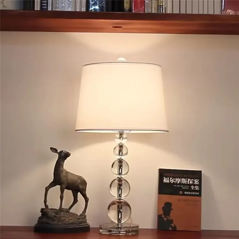 โคมไฟตั้งโต๊ะคริสตัลหรูหราสไตล - Lighting Room Decor Photo บทวิจารณ์และราคา