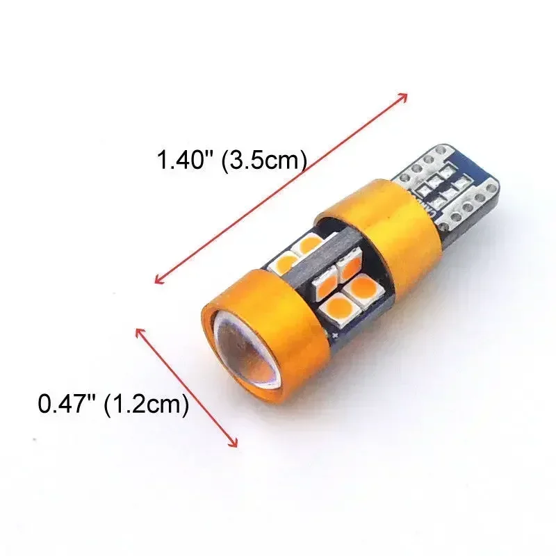 2 ชิ้นรถ T10 12 โวลต์ไฟสัญญาณ  - Orange Lighting Decor บทวิจารณ์และราคา