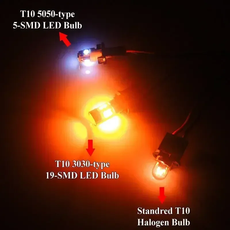 2 ชิ้นรถ T10 12 โวลต์ไฟสัญญาณ  - Orange Lighting Decor บทวิจารณ์และราคา