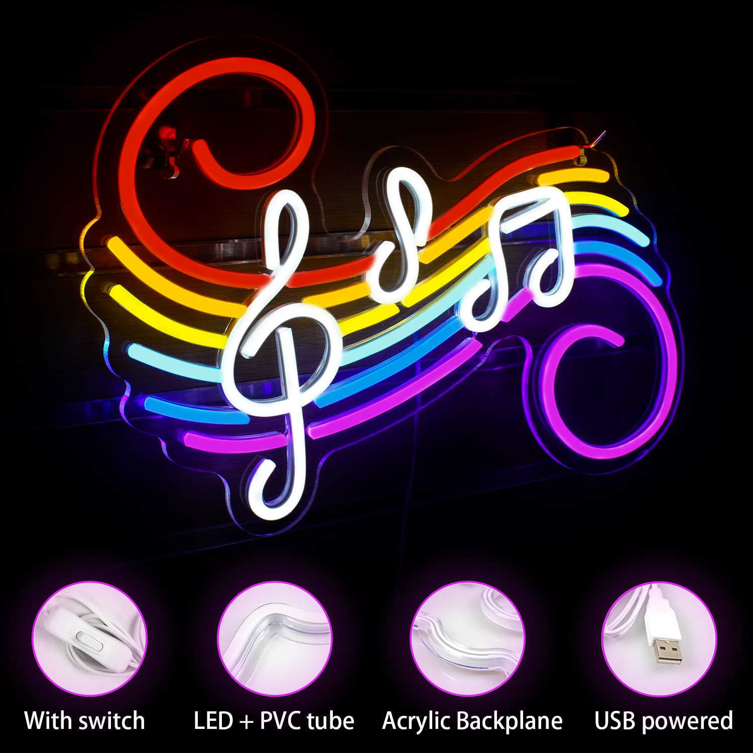 ป้ายไฟนีออนรูปโน้ตดนตรี ปรับแต - Lighting Decor Wedding บทวิจารณ์และราคา