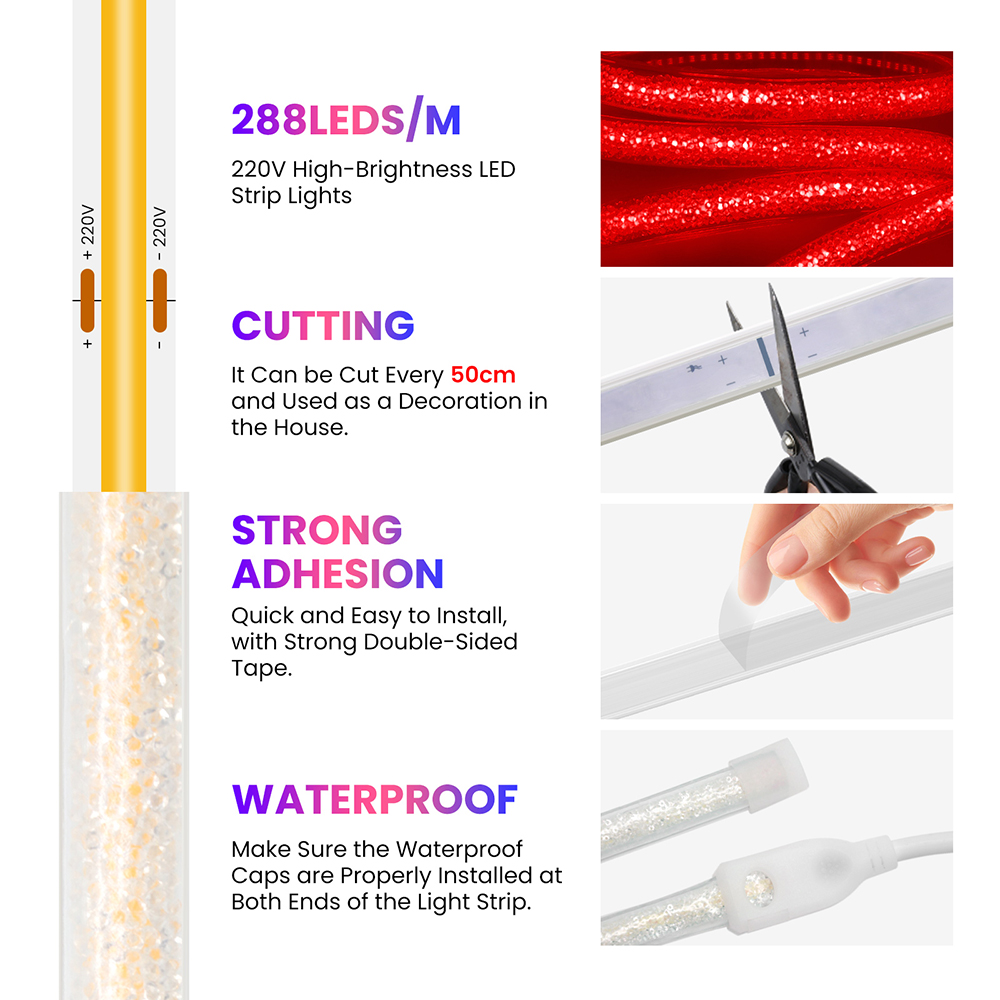 ไฟนีออน LED COB 288 ดวง สำหรับ - Decor Lighting Uk บทวิจารณ์และราคา