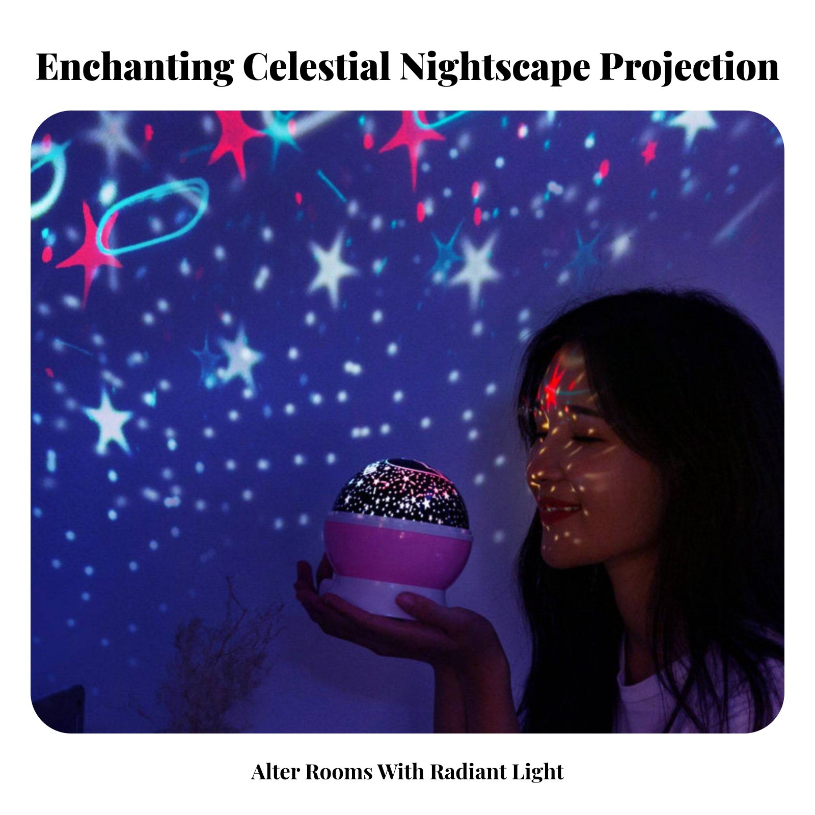 อุปกรณ์ฉายภาพกาแล็กซี เอฟเฟกต์ - Lighting Decor Bedroom บทวิจารณ์และราคา