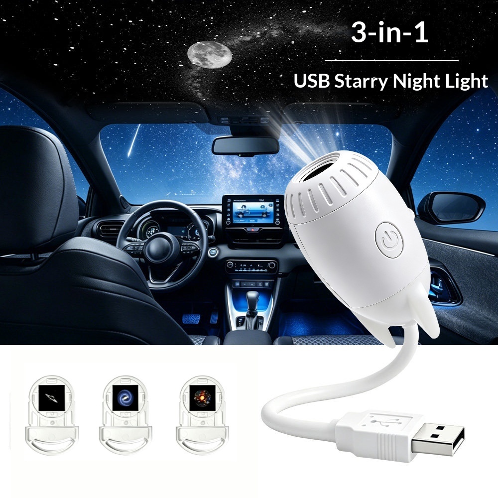 โปรเจคเตอร์มินิ USB แสงดาว ไฟก - Star Projector Night บทวิจารณ์และราคา