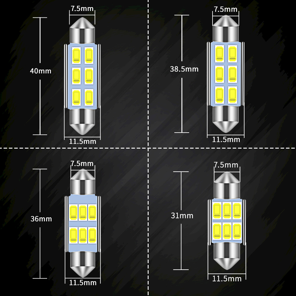 4ชิ้นC5W LedรถFestoon-31mm 36ม - Colour Changing Bulb บทวิจารณ์และราคา