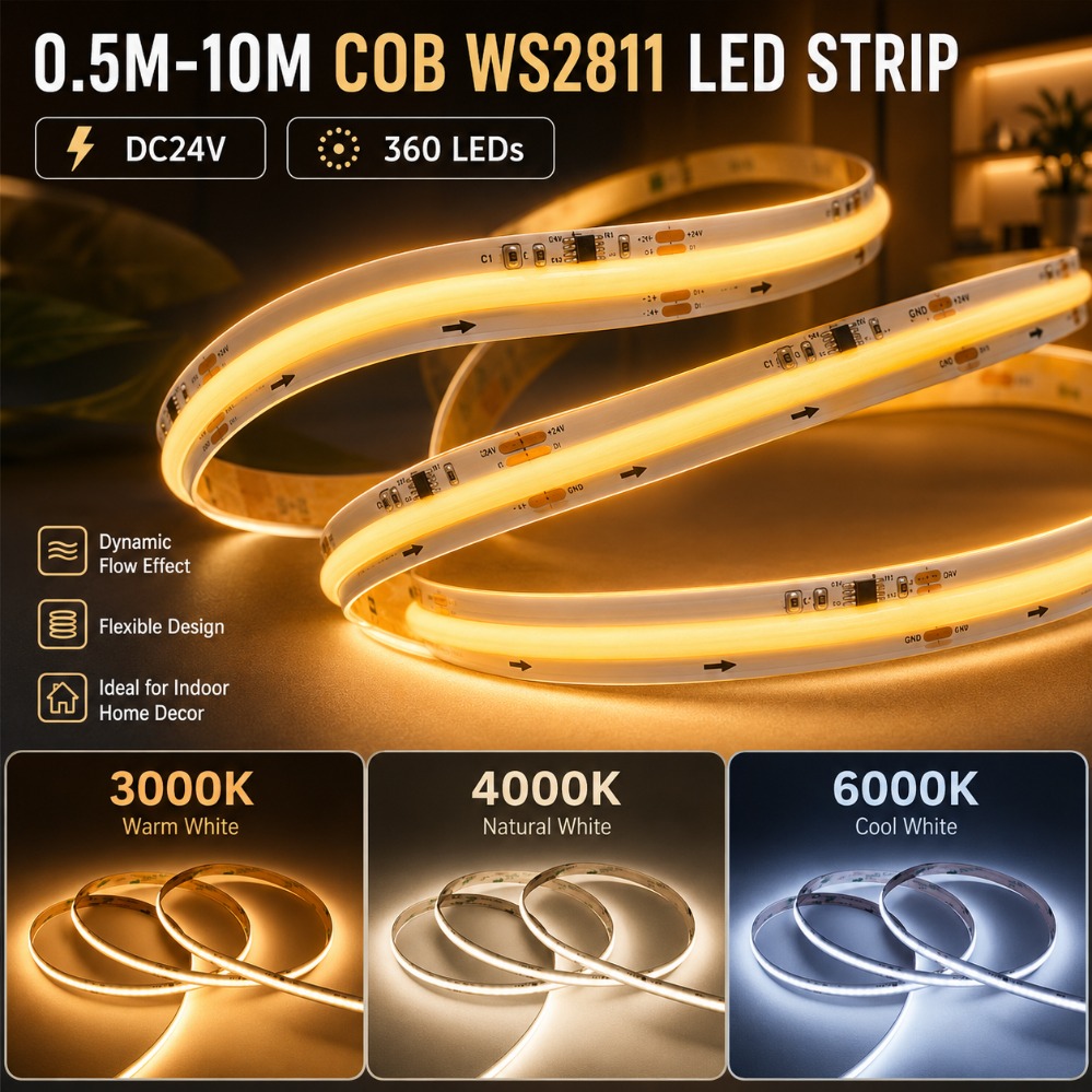 ไฟ LED แบบ COB WS2811 DC24V  แ - Decor Lighting Address บทวิจารณ์และราคา