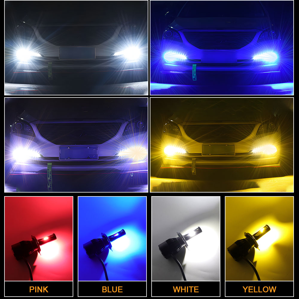 แฟลชรถยนต์ 4 สีไฟหน้าหลอดไฟ LE - Colour Changing Bulb บทวิจารณ์และราคา