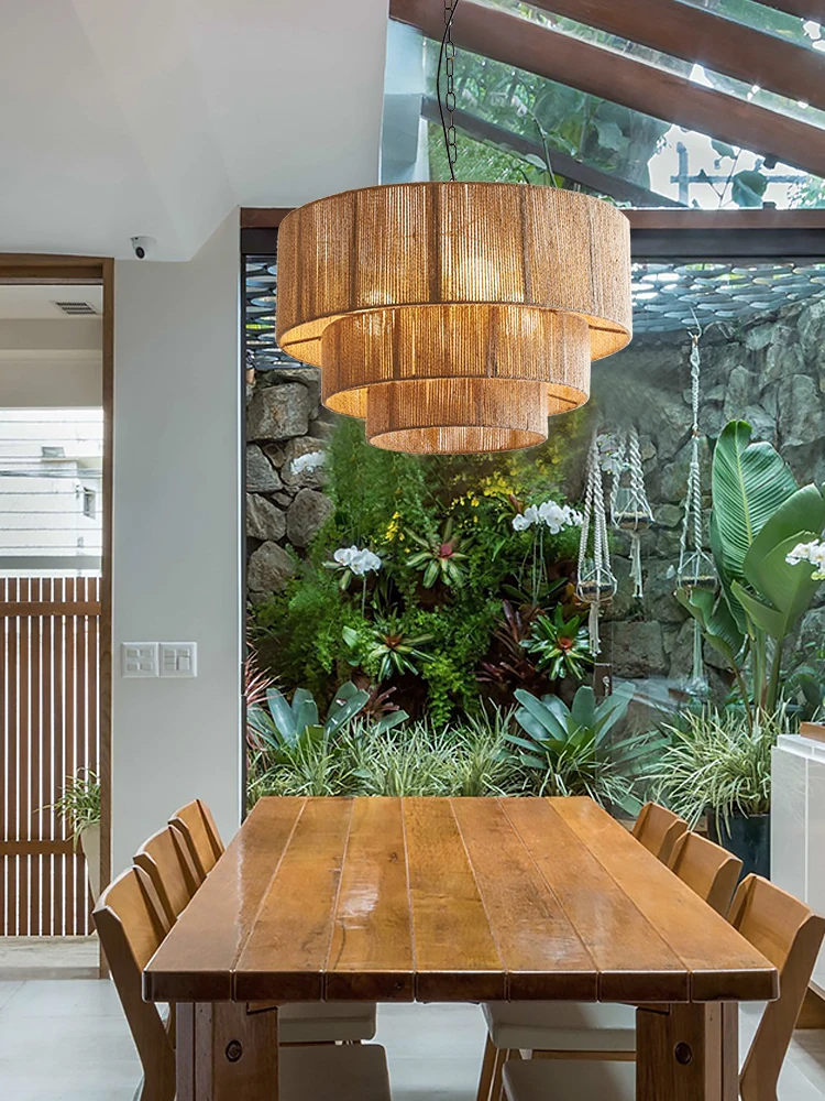 Handmade หวาย Bohemian Retro โ - Decor Lighting Australia บทวิจารณ์และราคา