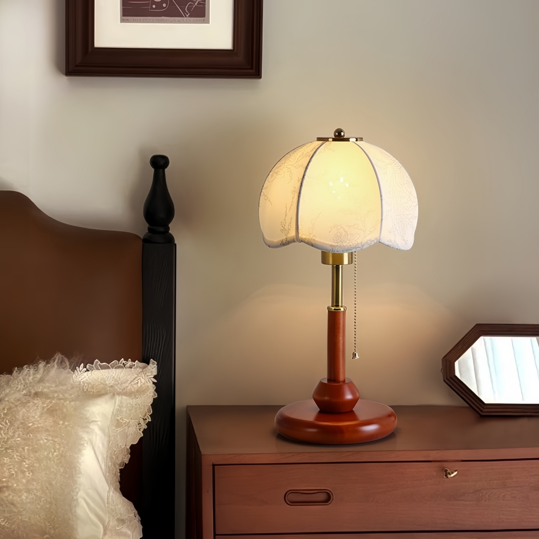 โคมไฟตั้งโต๊ะทรงโดมแบบวินเทจ ส - Lighting Decor Bedroom บทวิจารณ์และราคา