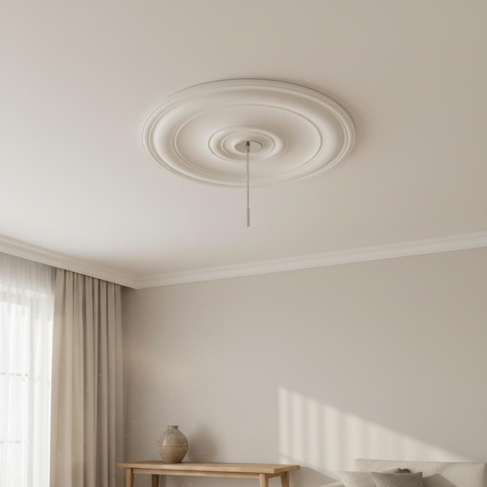 แผ่นปิดฝ้าเพดานทรงกลม ดีไซน์ยุ - Decor Lighting & Decor Fires Photos บทวิจารณ์และราคา