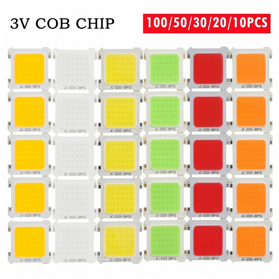 6 สี 100 ~ 10PCS 3V LED COB ชิ - Colour Changing Bulb บทวิจารณ์และราคา