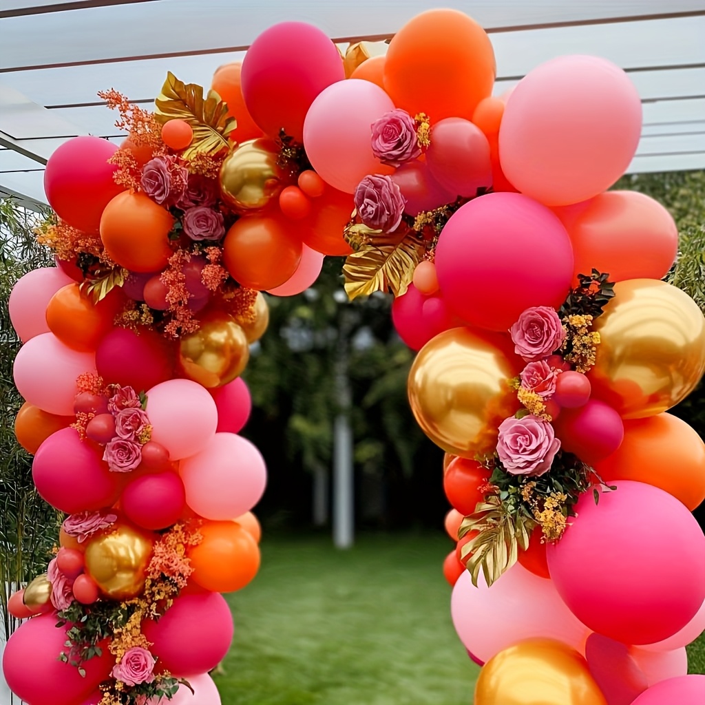 ชุดลูกโป่งสีชมพูส้มสด 126 ชิ้น - Orange Lighting Decor บทวิจารณ์และราคา