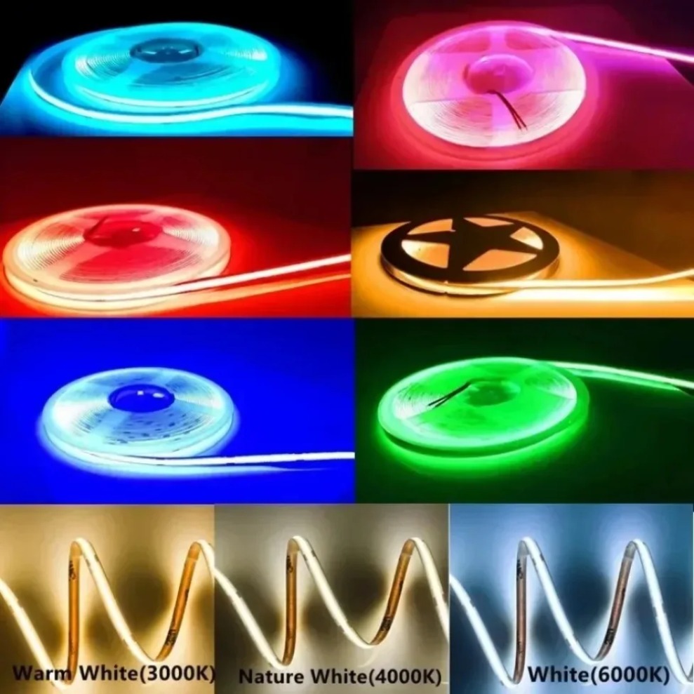 แถบไฟ LED แบบ COB DC12V/24V 32 - Lighting Decor And More บทวิจารณ์และราคา