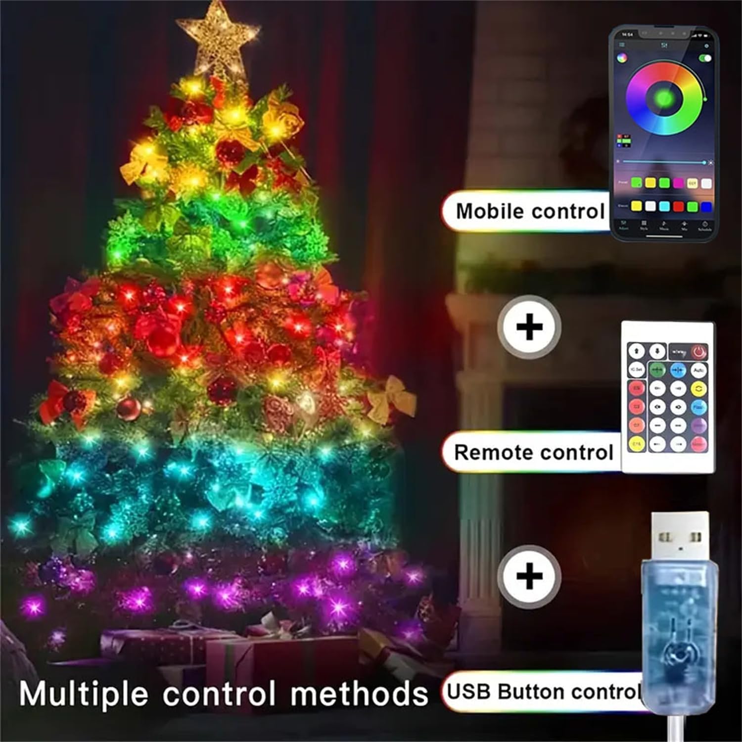 ไฟ LED บลูทูธแบบสาย USB 5V Dre - Decor Lighting Address บทวิจารณ์และราคา