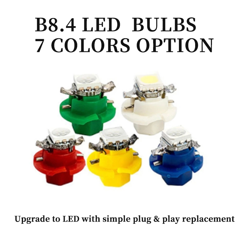 10ชิ้น12V 7สีใหม่เอี่ยม B8.4 B - Colour Changing Bulb บทวิจารณ์และราคา