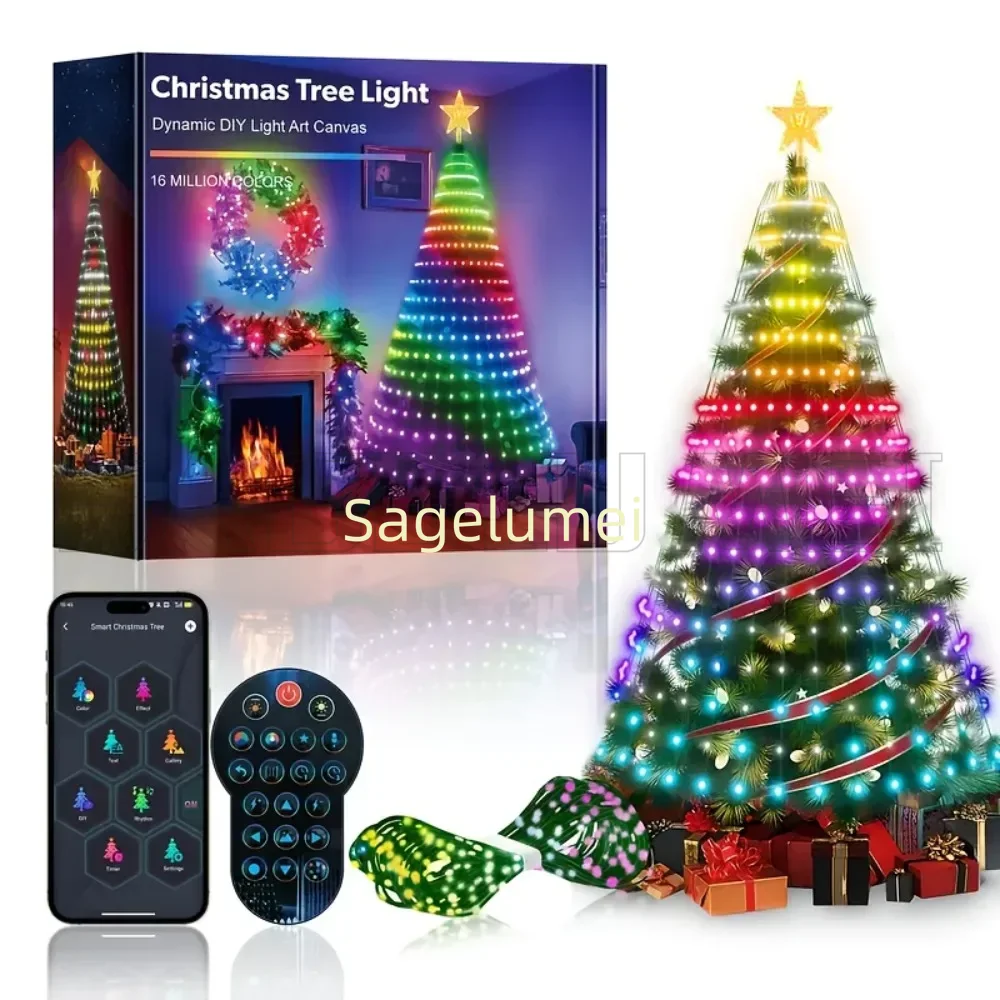 ไฟคริสต์มาส RGBIC 400LED รูปดา - Decor Lighting Uk บทวิจารณ์และราคา