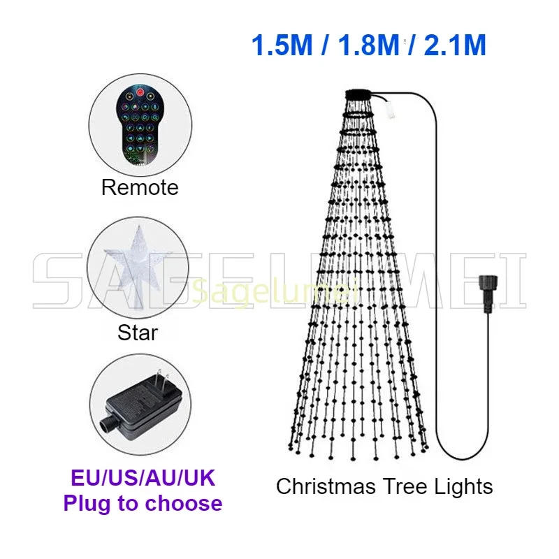ไฟคริสต์มาส RGBIC 400LED รูปดา - Decor Lighting Uk บทวิจารณ์และราคา