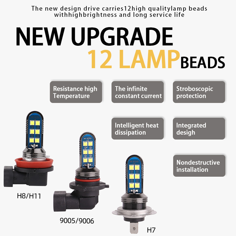 2 ชิ้น 7 สีสีเขียวสีส้ม H7 H11 - Orange Lighting Decor บทวิจารณ์และราคา