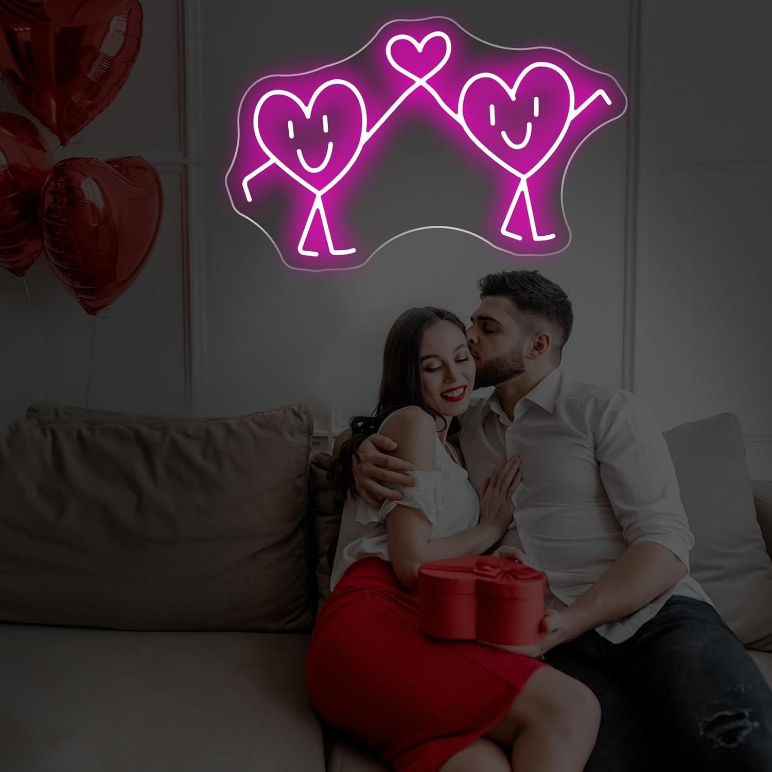 ป้ายไฟนีออนรูปหัวใจ ไฟ LED ปรั - Lighting Decor Wedding บทวิจารณ์และราคา