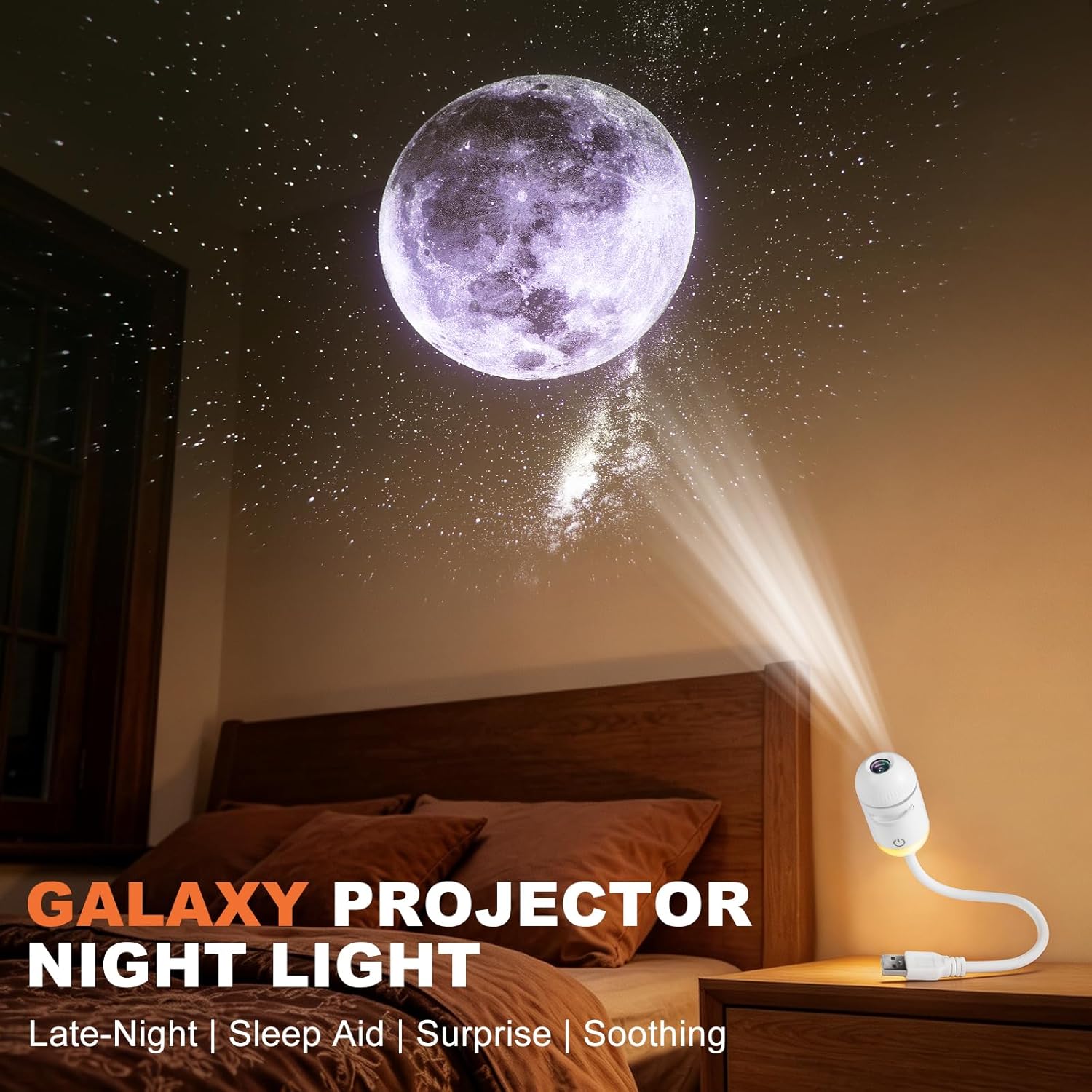 2-in-1 มินิ กาแล็กซี่ สตาร์ โป - Star Projector Night บทวิจารณ์และราคา