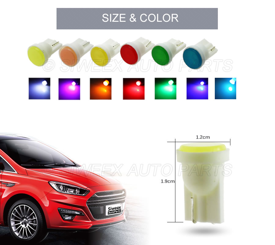 10 ชิ้น T10 W5W ภายในรถ LED We - Colour Changing Bulb บทวิจารณ์และราคา
