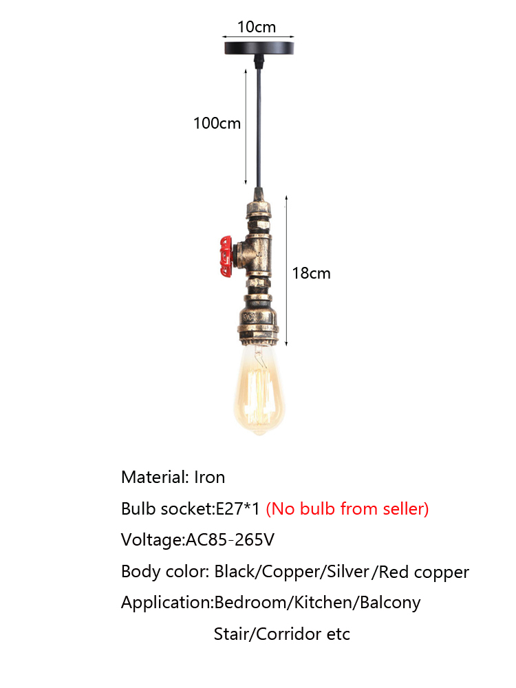 โคมไฟแขวนสไตล์เรโทรลอฟท์อุตสาห - Lighting Room Decor Items บทวิจารณ์และราคา
