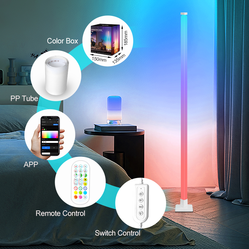โคมไฟตั้งพื้น LED อัจฉริยะ RGB - Decor Lighting Floor Lamps บทวิจารณ์และราคา