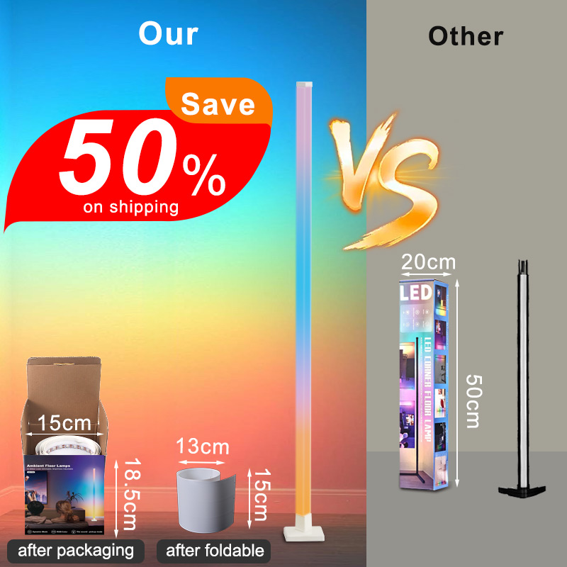 โคมไฟตั้งพื้น LED อัจฉริยะ RGB - Decor Lighting Floor Lamps บทวิจารณ์และราคา