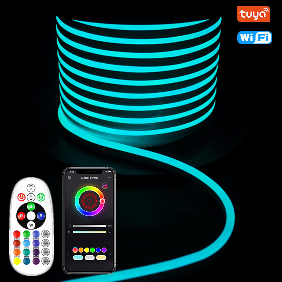 ไฟนีออน LED RGB ควบคุมผ่าน WiF - Decor Lighting Uk บทวิจารณ์และราคา