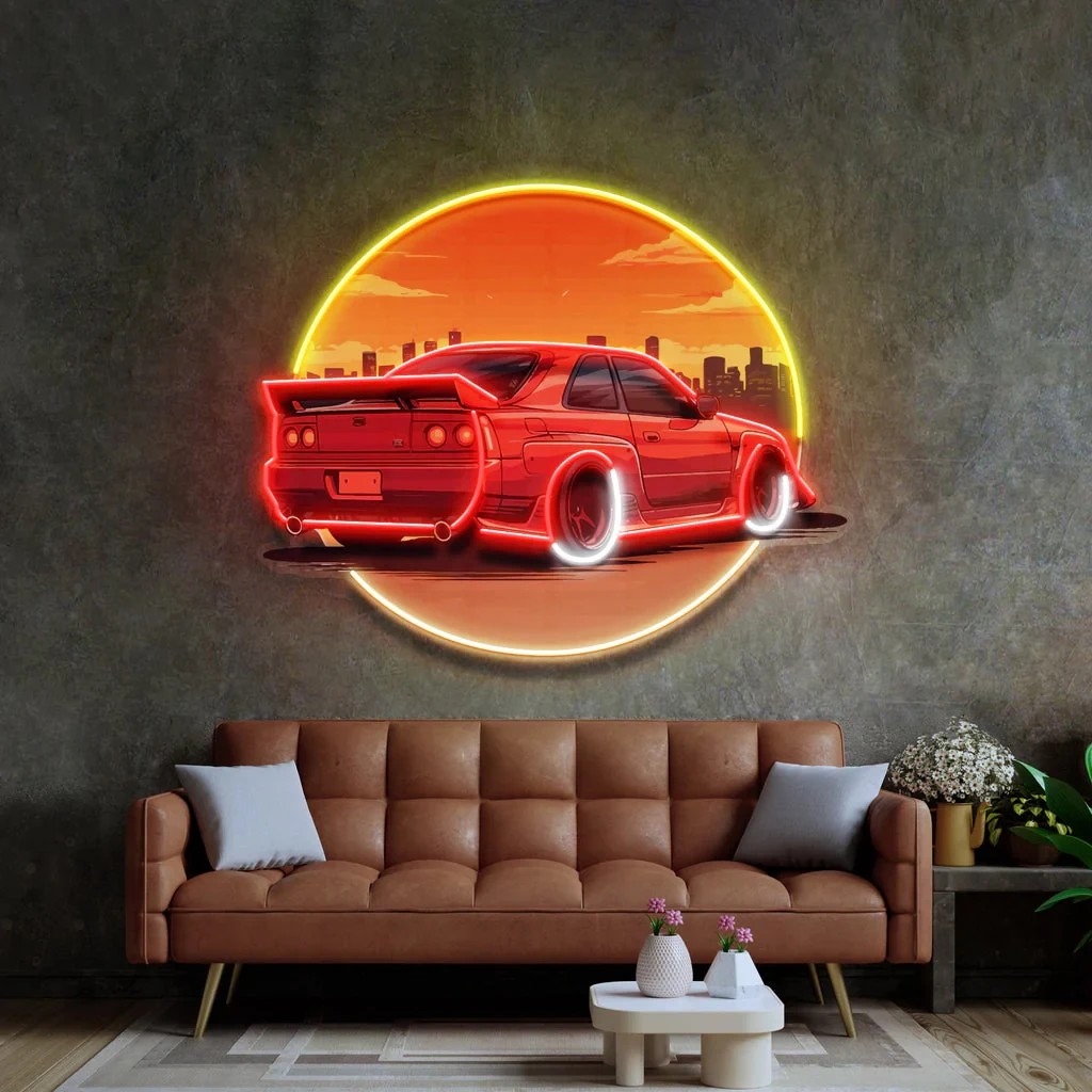 ป้ายไฟนีออนรูปรถยนต์ยามอาทิตย์ - Bathroom Lighting Decor Ideas บทวิจารณ์และราคา