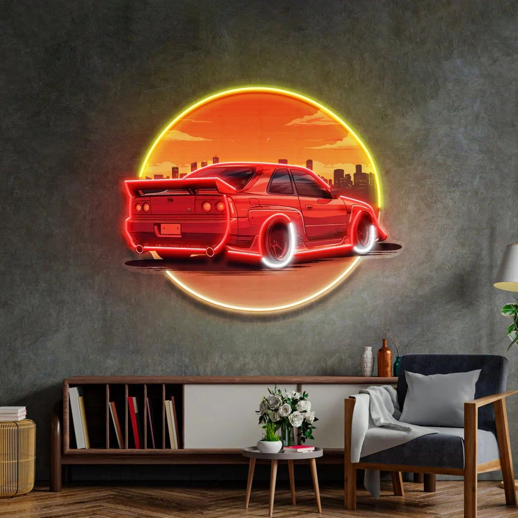 ป้ายไฟนีออนรูปรถยนต์ยามอาทิตย์ - Bathroom Lighting Decor Ideas บทวิจารณ์และราคา