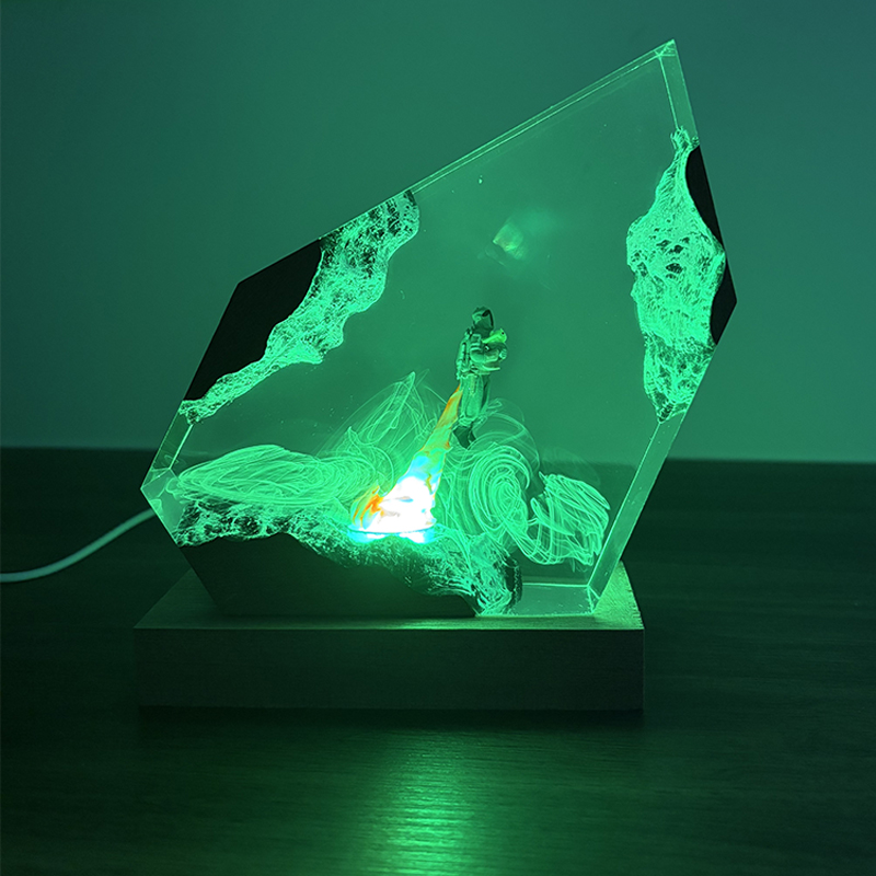 โคมไฟตั้งโต๊ะเรซิ่นรูปทรงอนิเม - Lighting Decor Wedding บทวิจารณ์และราคา