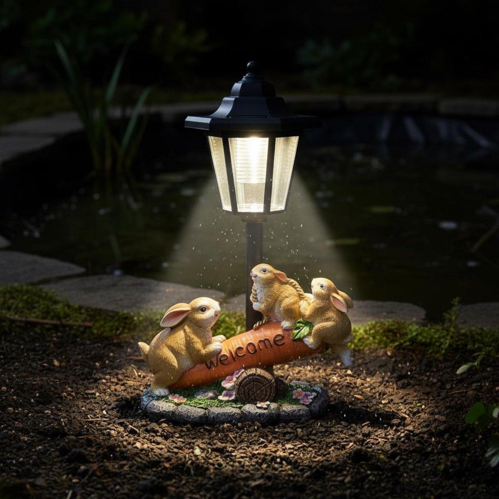รูปปั้นกระต่ายพลังงานแสงอาทิตย - Lighting Decoration Ideas บทวิจารณ์และราคา
