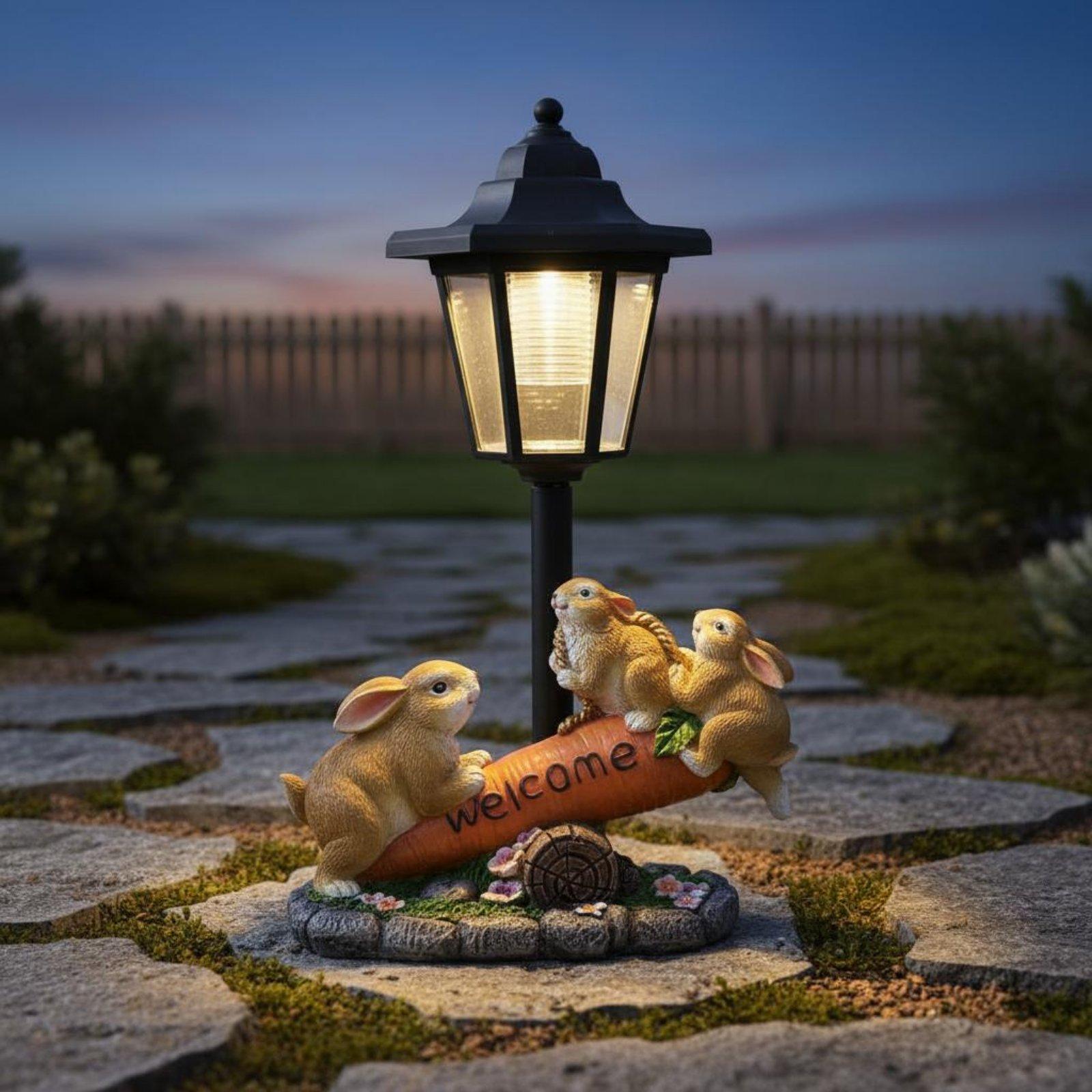 รูปปั้นกระต่ายพลังงานแสงอาทิตย - Lighting Decoration Ideas บทวิจารณ์และราคา