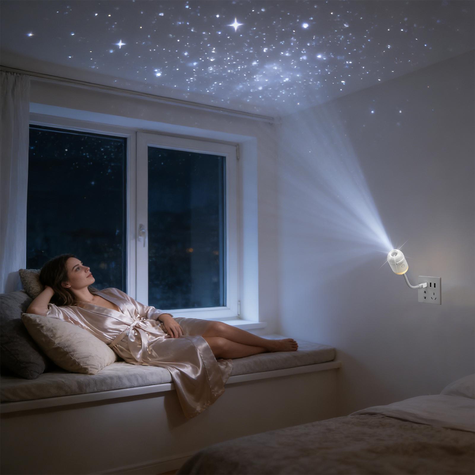 ไฟตกแต่งภายในรถยนต์ ไฟดาวบนหลั - Star Projector Night บทวิจารณ์และราคา