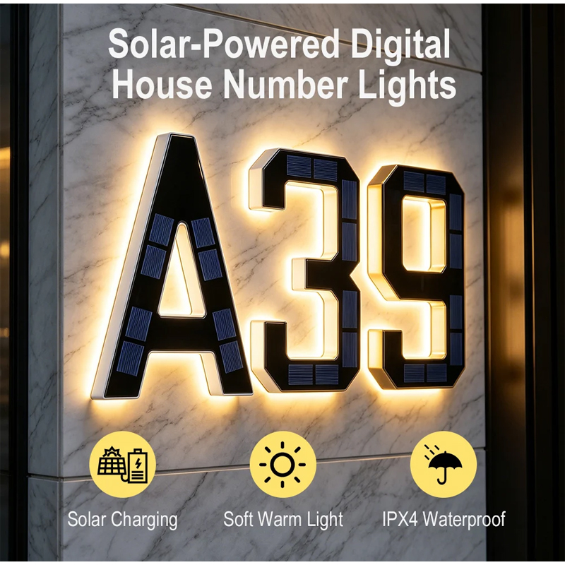 ไฟส่องเลขที่บ้านพลังงานแสงอาทิ - Decor Lighting Address บทวิจารณ์และราคา