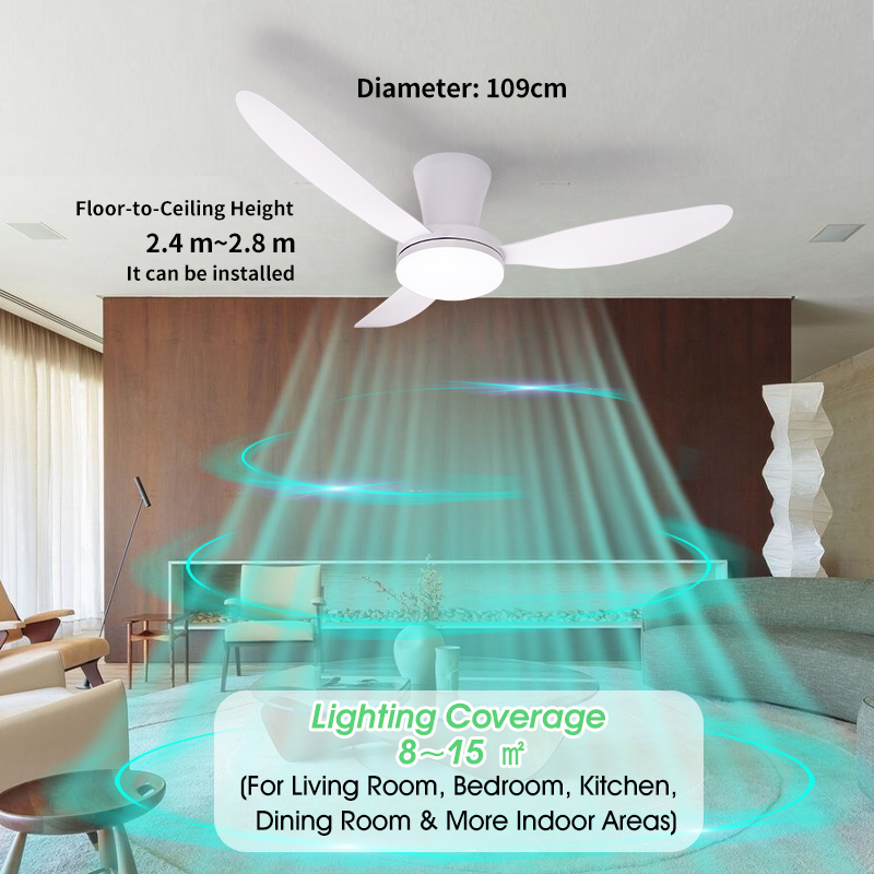 MARPOU พัดลมเพดานแบบเรียบง่ายพ - Colour Changing Bulb บทวิจารณ์และราคา