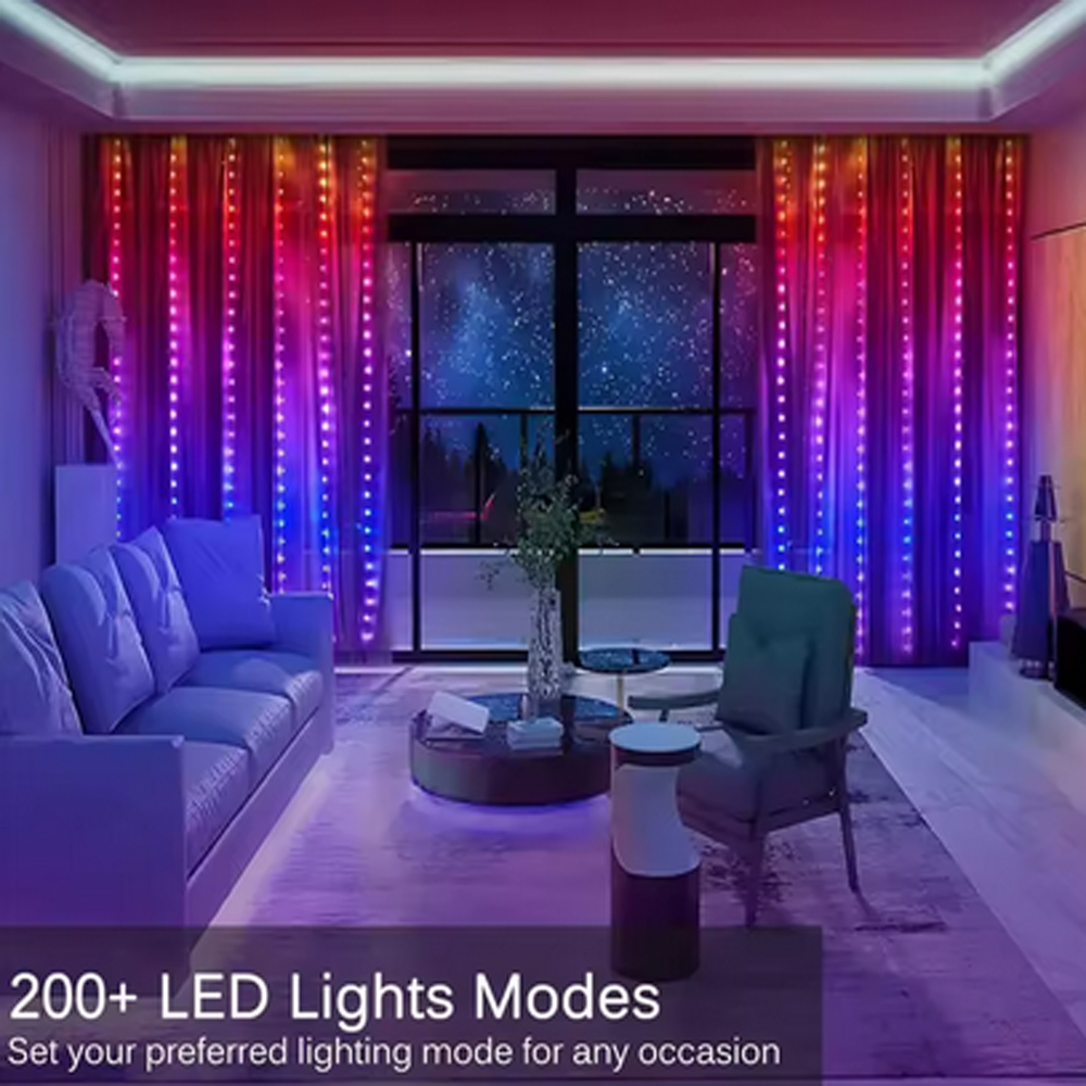 3M RGB สมาร์ทไฟ LED ผ้าม่านตกแ - Lighting Decor Wedding บทวิจารณ์และราคา