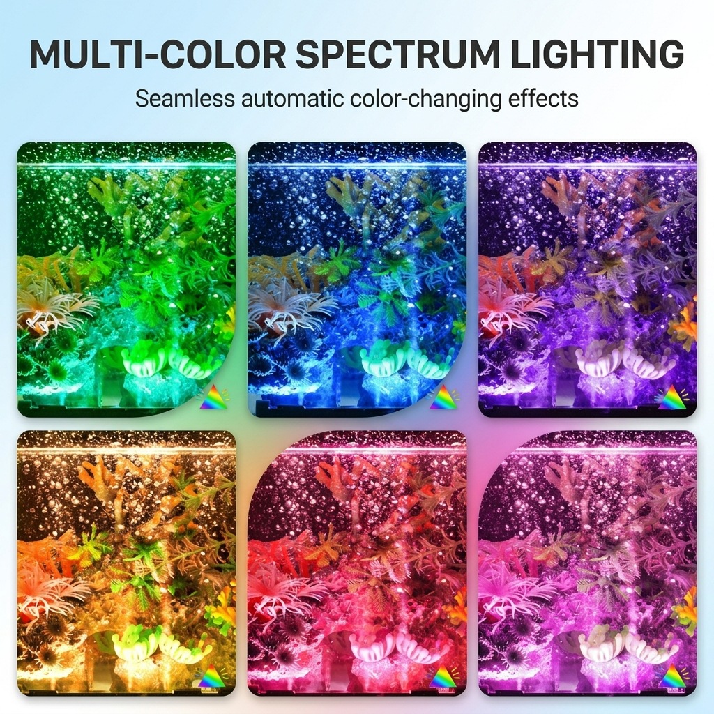 ไฟ LED USB สำหรับตู้ปลา พร้อมฟ - Colour Changing Bulb บทวิจารณ์และราคา