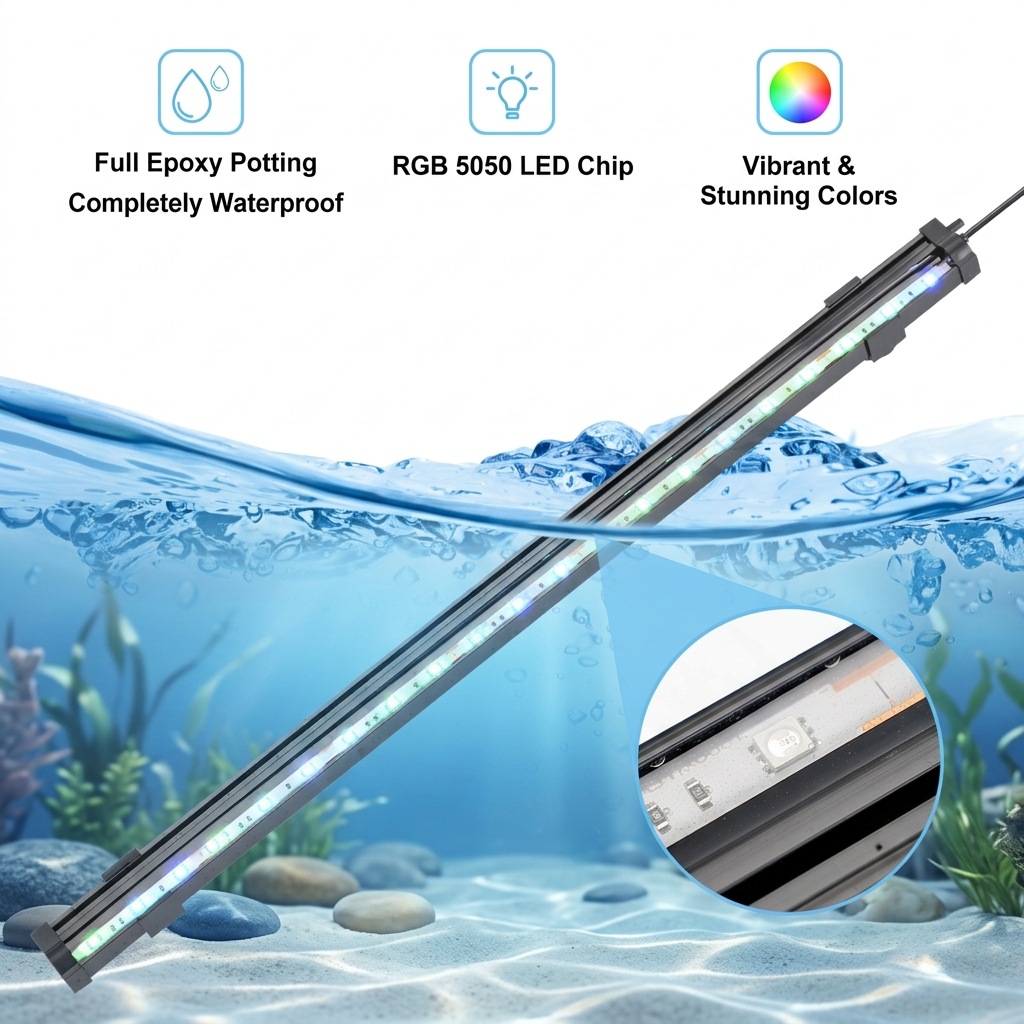 ไฟ LED USB สำหรับตู้ปลา พร้อมฟ - Colour Changing Bulb บทวิจารณ์และราคา