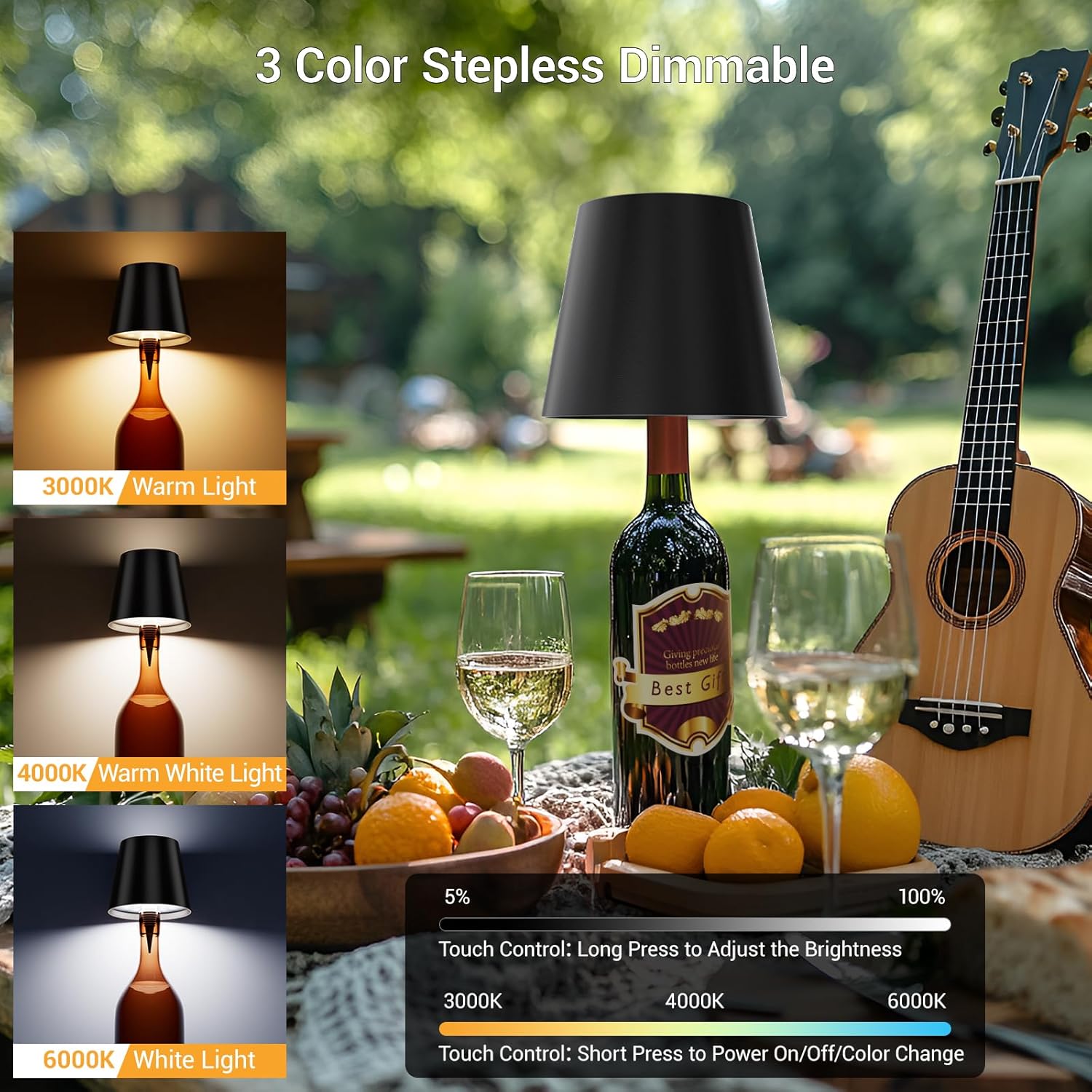 โคมไฟ LED รูปขวดไวน์ โคมไฟตกแต - Colour Changing Bulb บทวิจารณ์และราคา