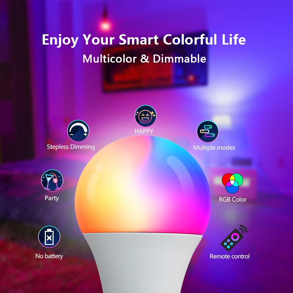 หลอดไฟ LED RGB 16 สี หลอดไฟหลา - Colour Changing Bulb บทวิจารณ์และราคา