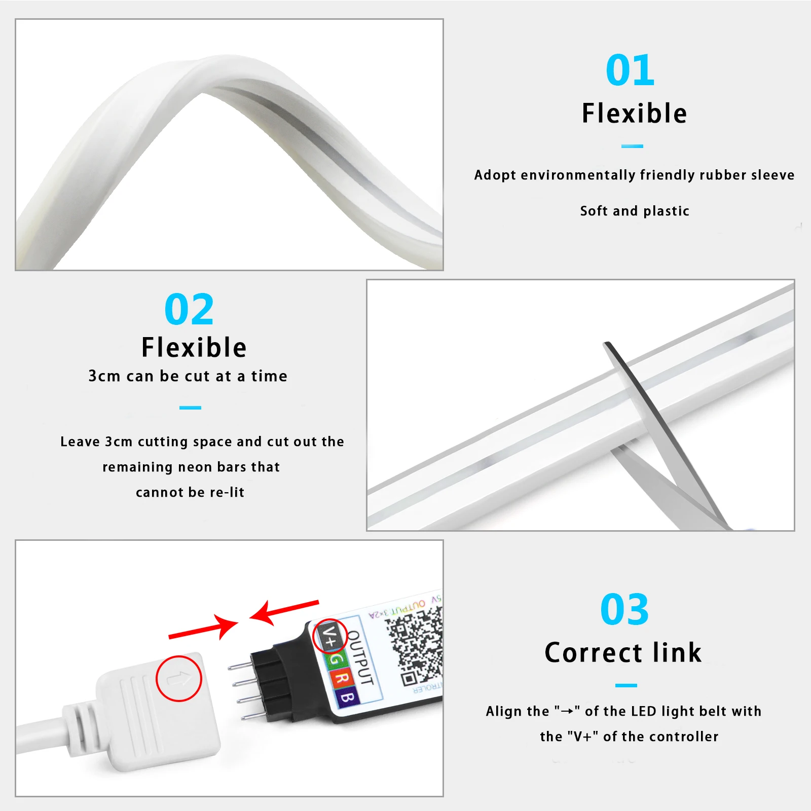 ไฟนีออน LED RGB ขนาด 1-5 เมตร  - Lighting Decoration Ideas บทวิจารณ์และราคา